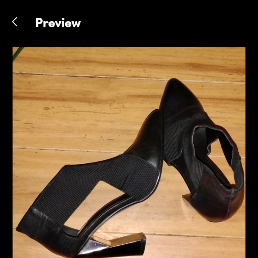 JADY ROSE Geometric High Heel Multi Texture Sz 7.5.used Condition